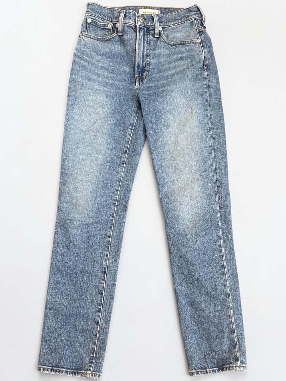 Madewell The Perfect Vintage Jean Women's 25 High Rise Straight Leg Light Wash